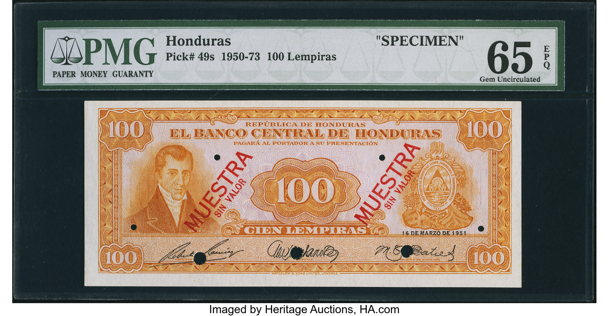 image for: Honduras  100 lempiras (B305c)