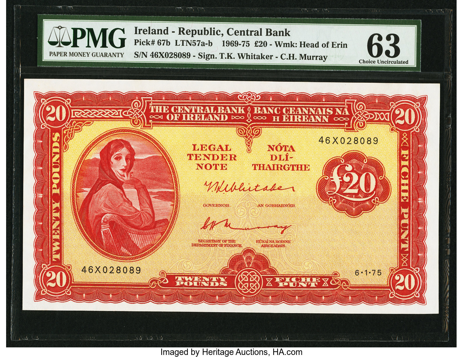 image for: Ireland, Republic of  20 pounds (B212cs)