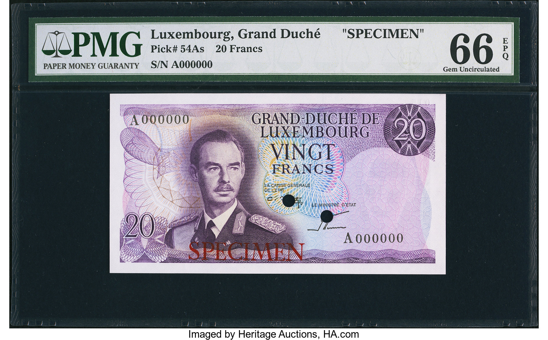 image for: Luxembourg  20 francs (B339as1)