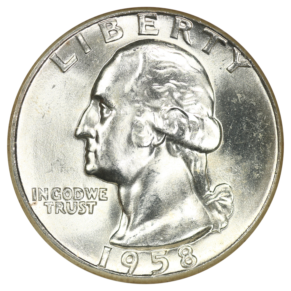 1958 25c NGC MS65