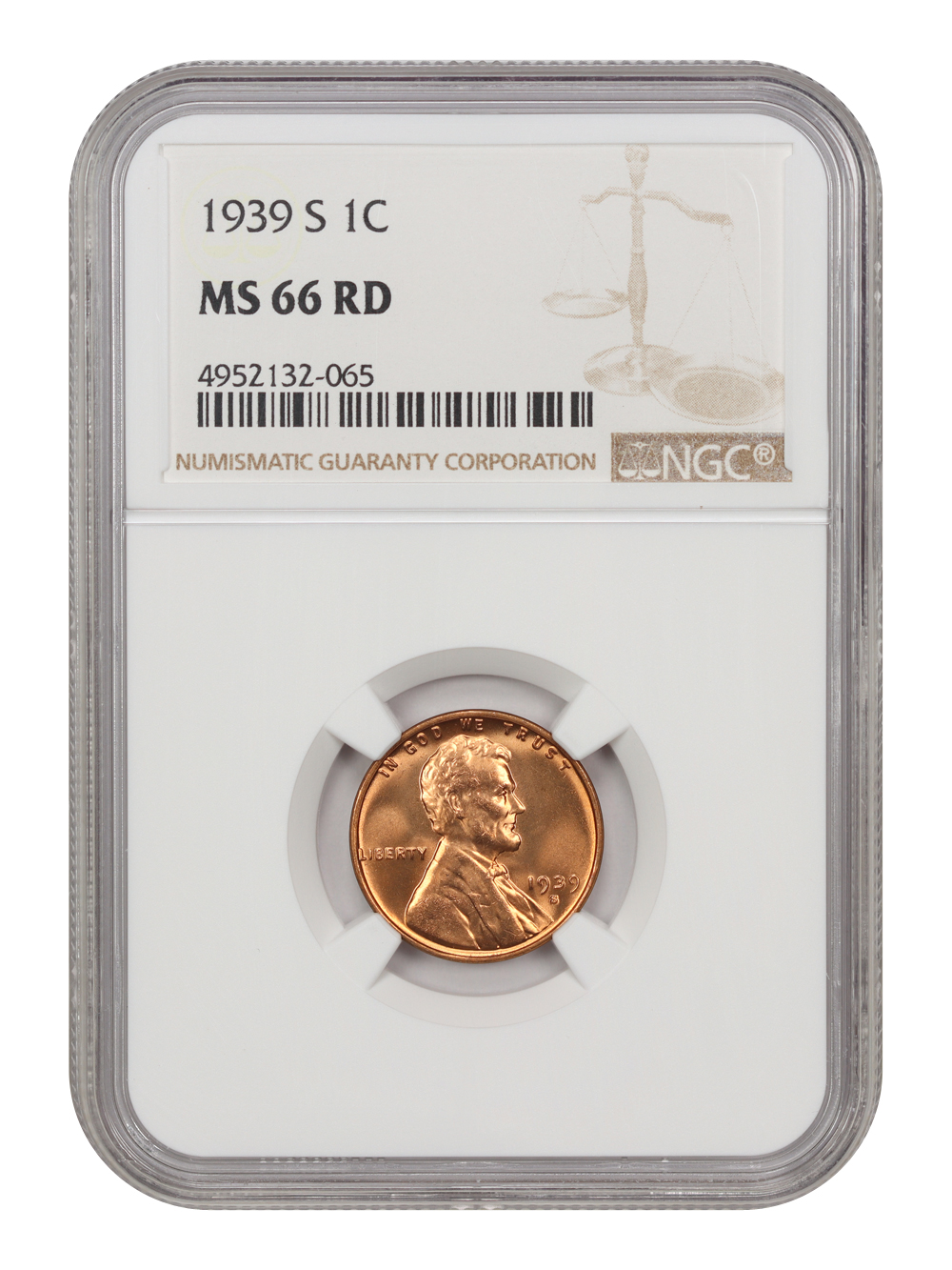 1939-S 1c MS RD MS66 RD thumbnail 5