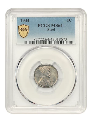 image for: 1944 1c PCGS MS64 (Steel)