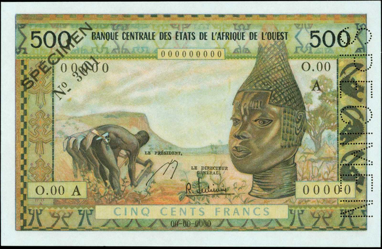 image for: West African States  500 francs (B107Ag)