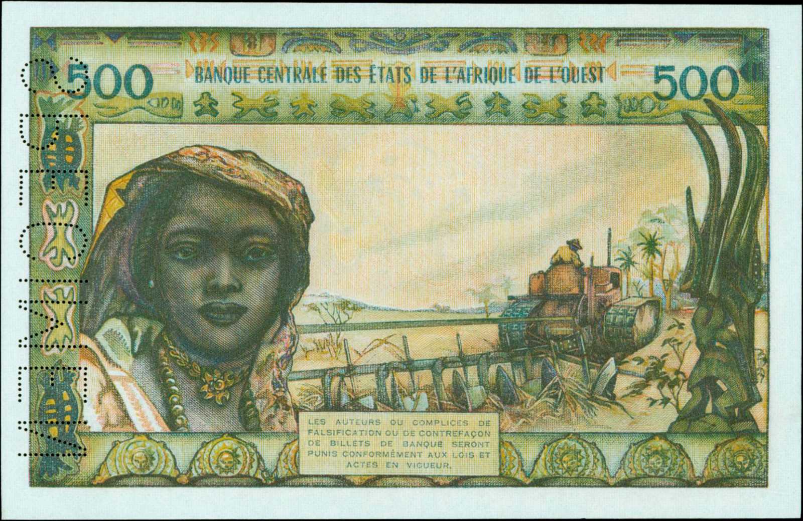 image for: West African States  500 francs (B107Ac)