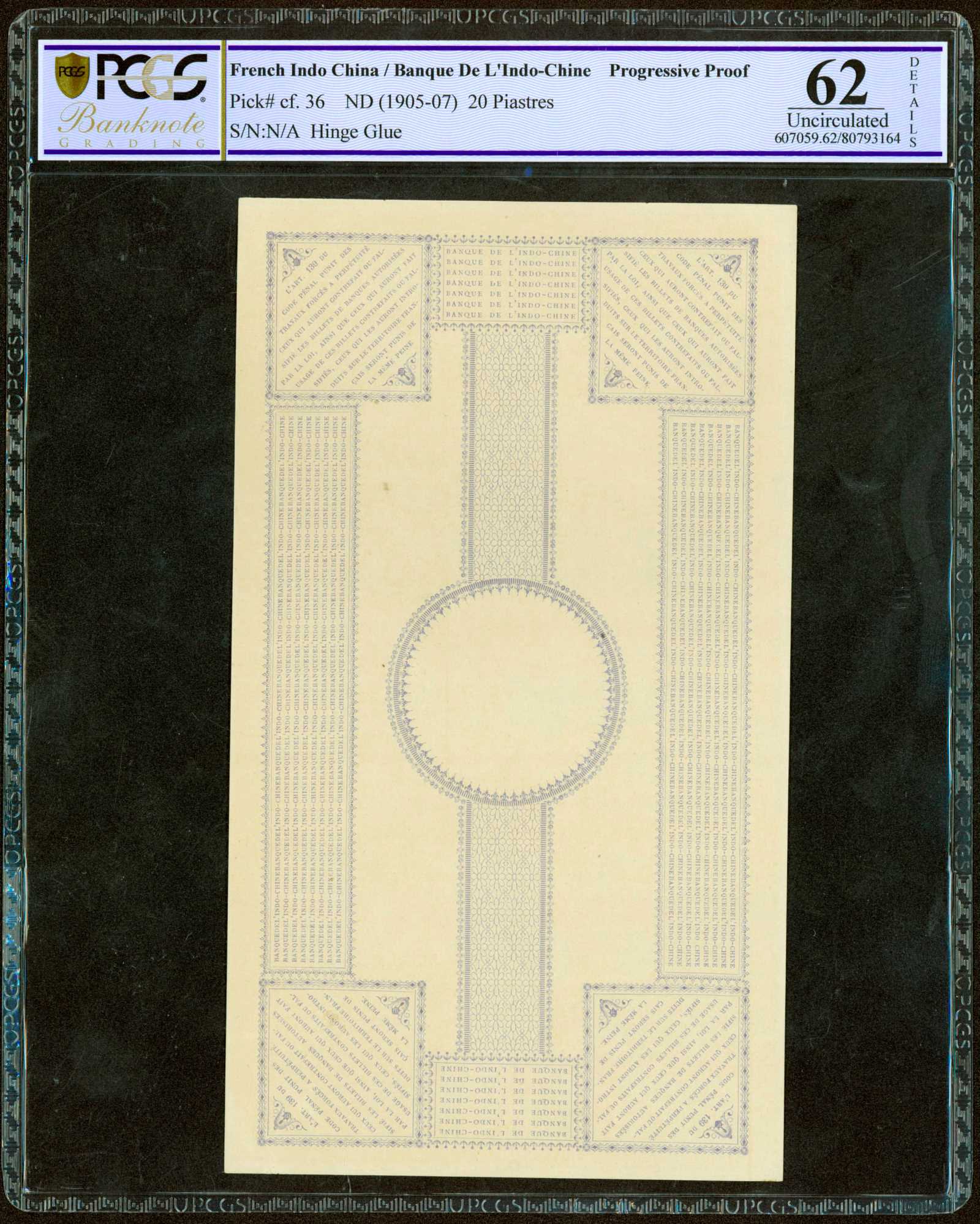 image for: French Indo-China  20 piastres(B117a)