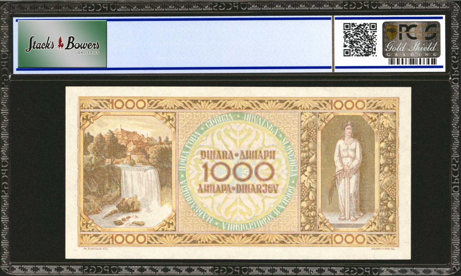 image for: Yugoslavia  1,000 dinara (dinars)(B307as)