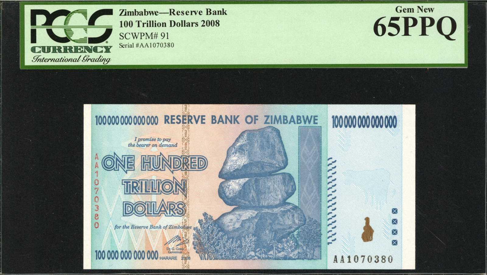 image for: Zimbabwe  50,000,000,000,000 dollars (B181a)