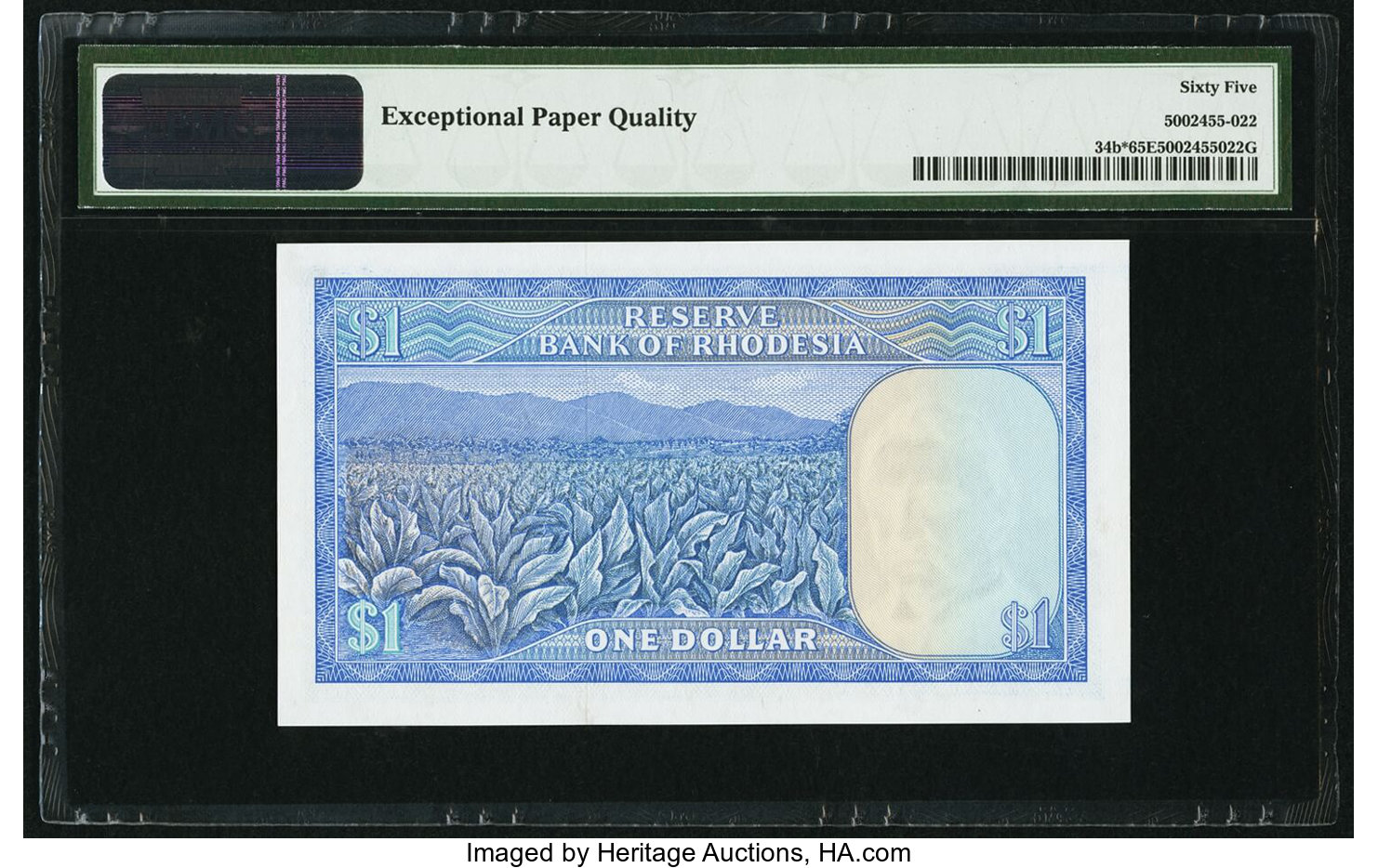 image for: Rhodesia  1 dollar(B107n)