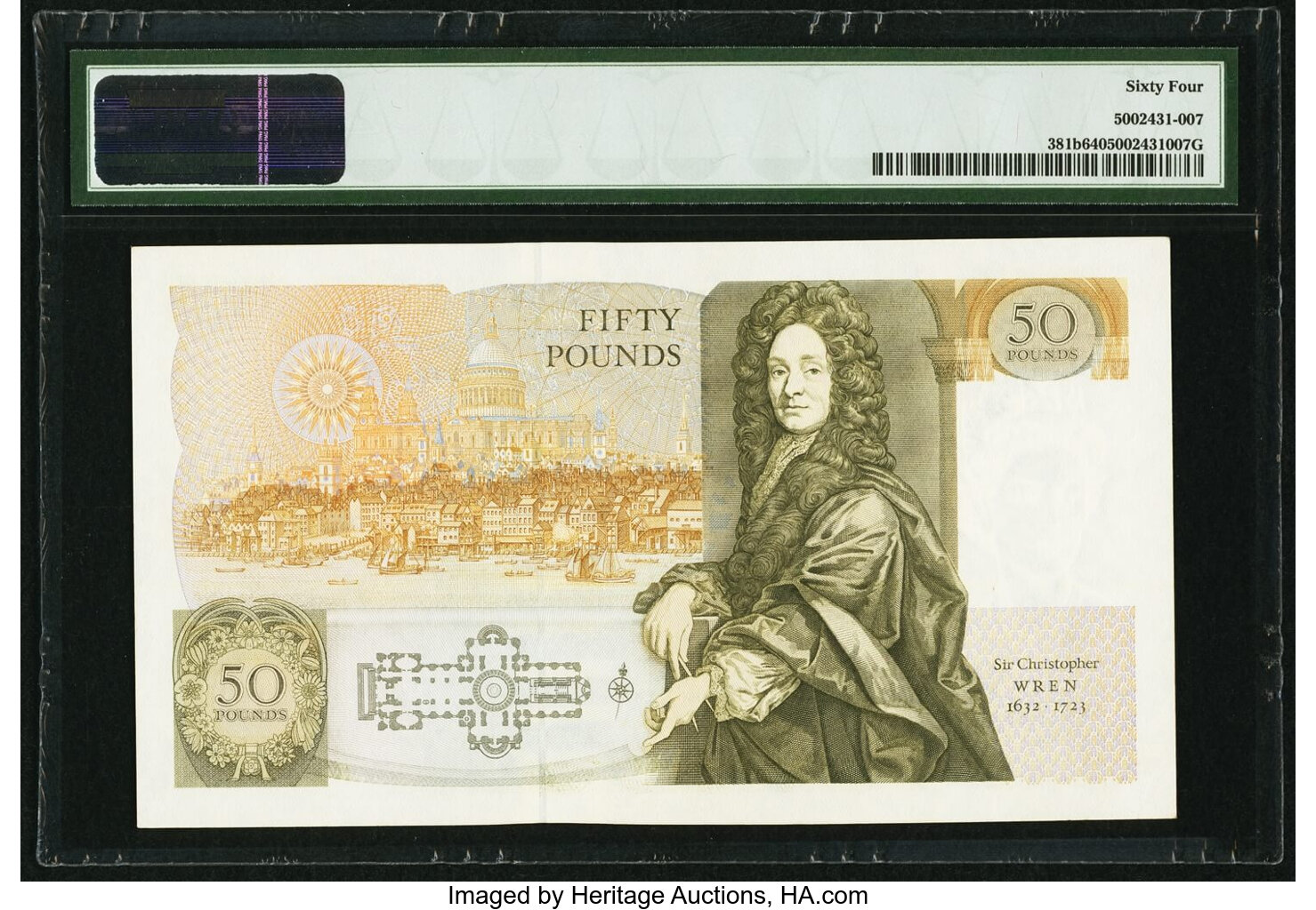 image for: United Kingdom  50 pounds (B189a)