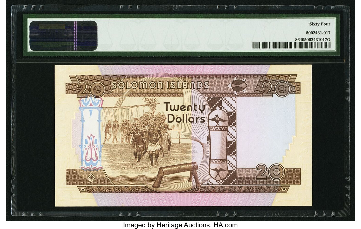 image for: Solomon Islands  20 dollars (B104as)