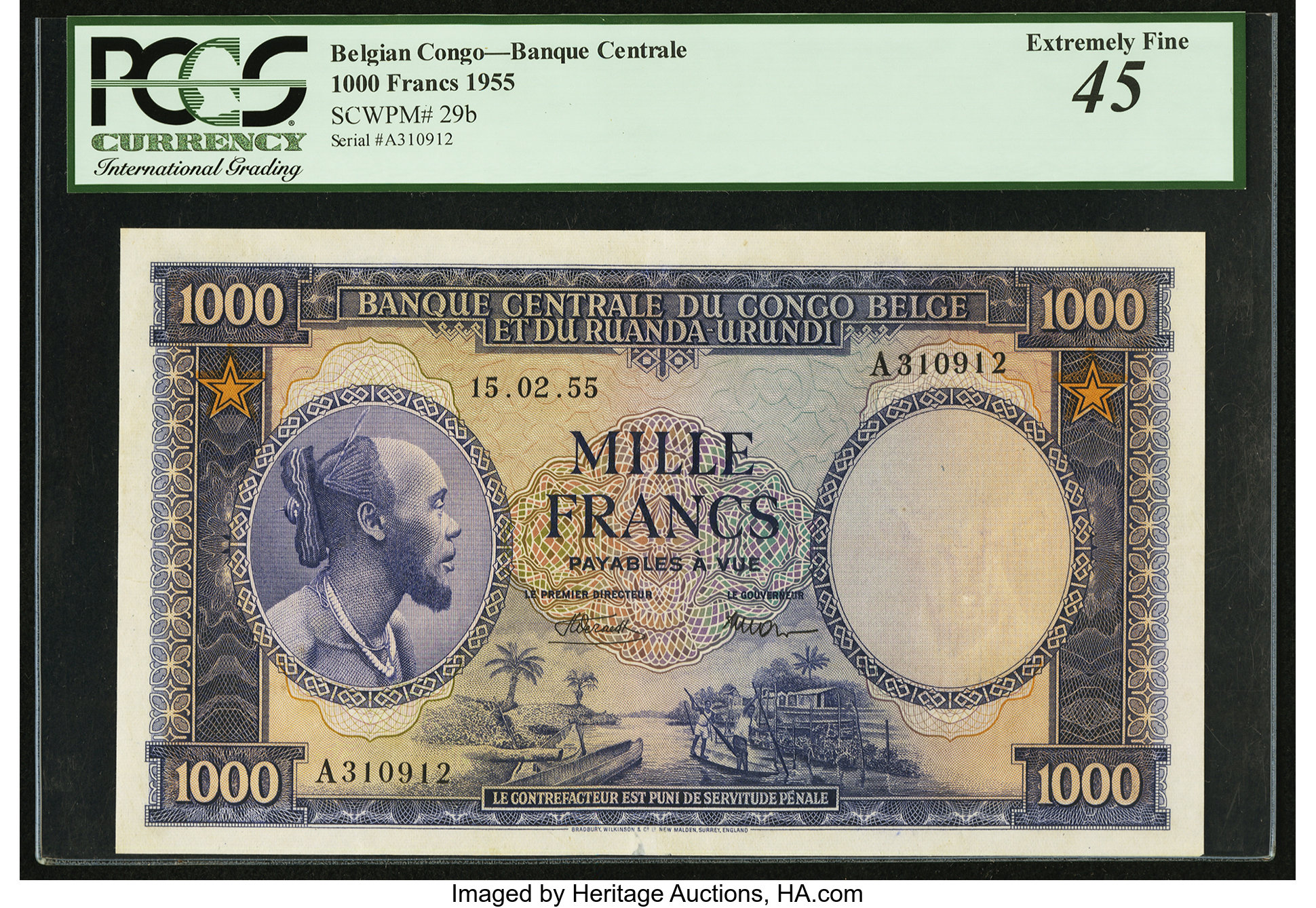 image for: Belgian Congo  1,000 francs(B309as2)