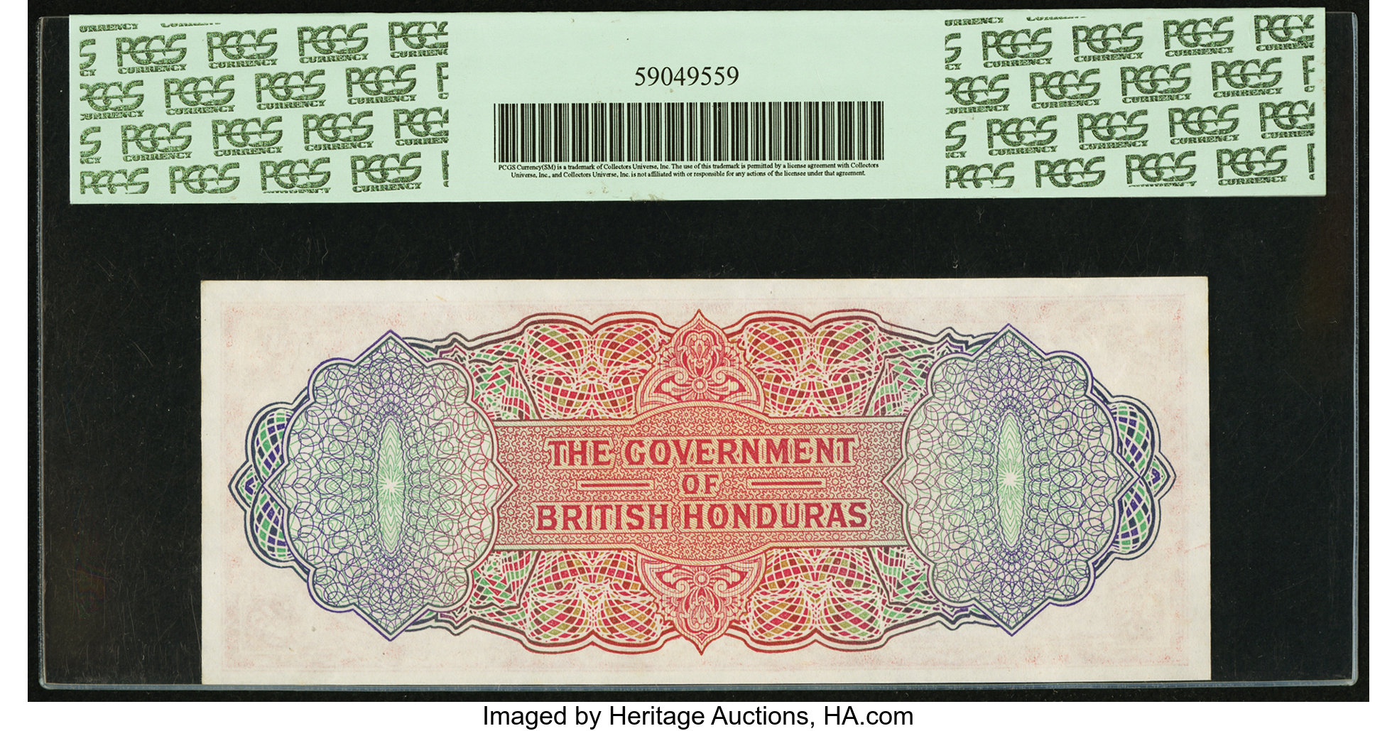 image for: British Honduras  5 dollars (B125a)
