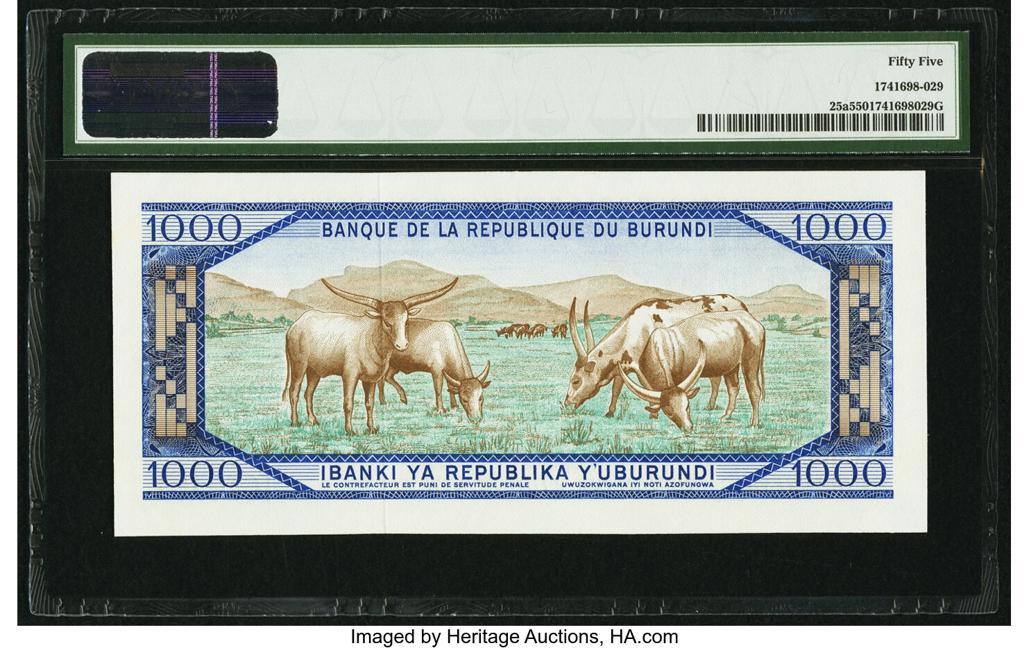 image for: Burundi  1,000 francs(B212at)