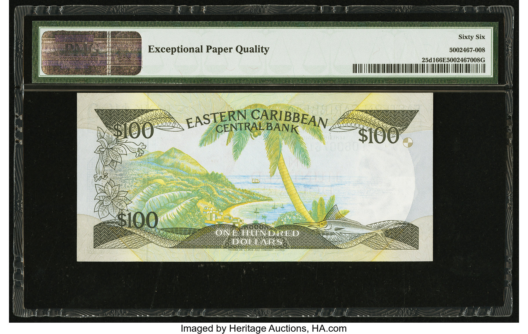 image for: East Caribbean States  100 dollars (B209d1)