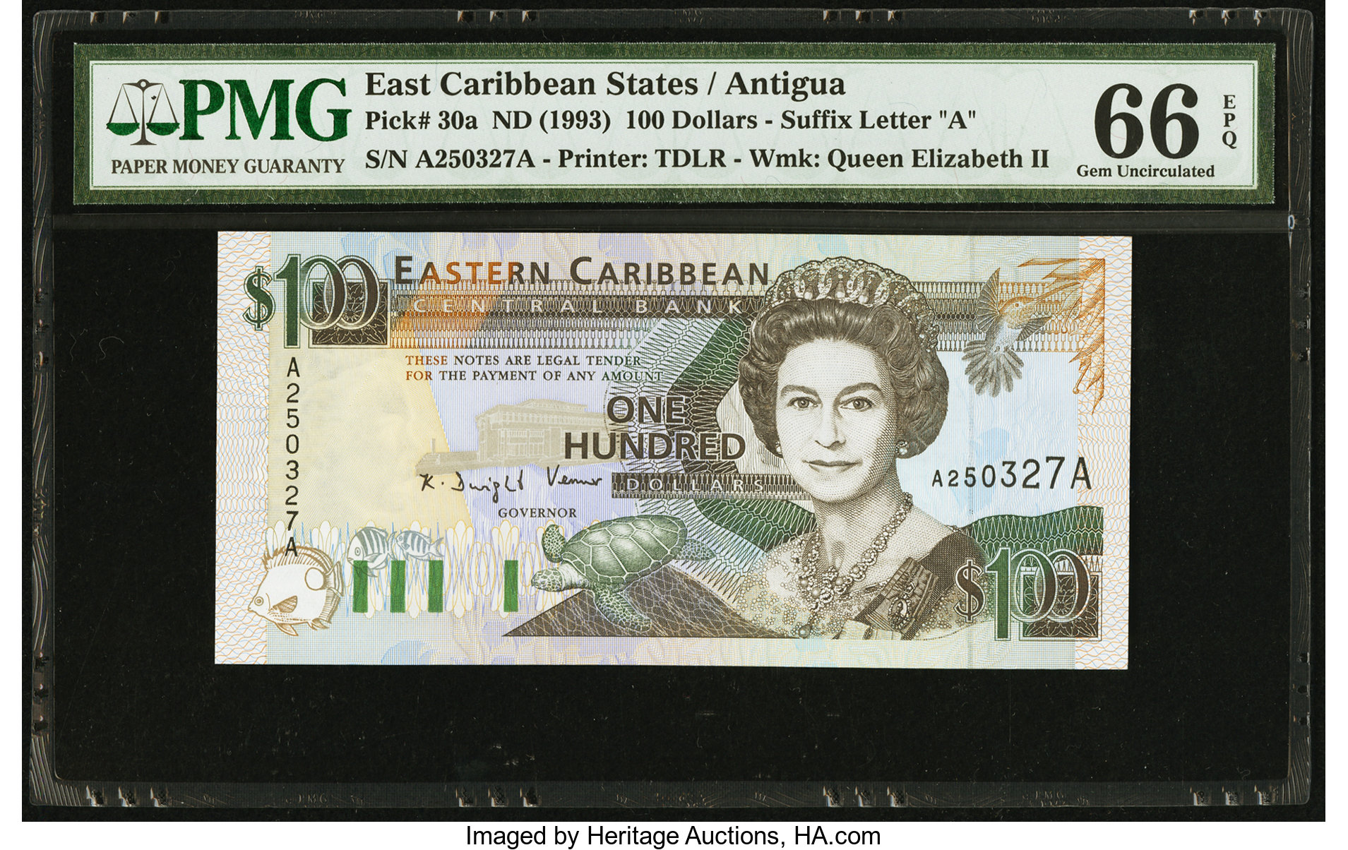 image for: East Caribbean States  100 dollars (B214d)
