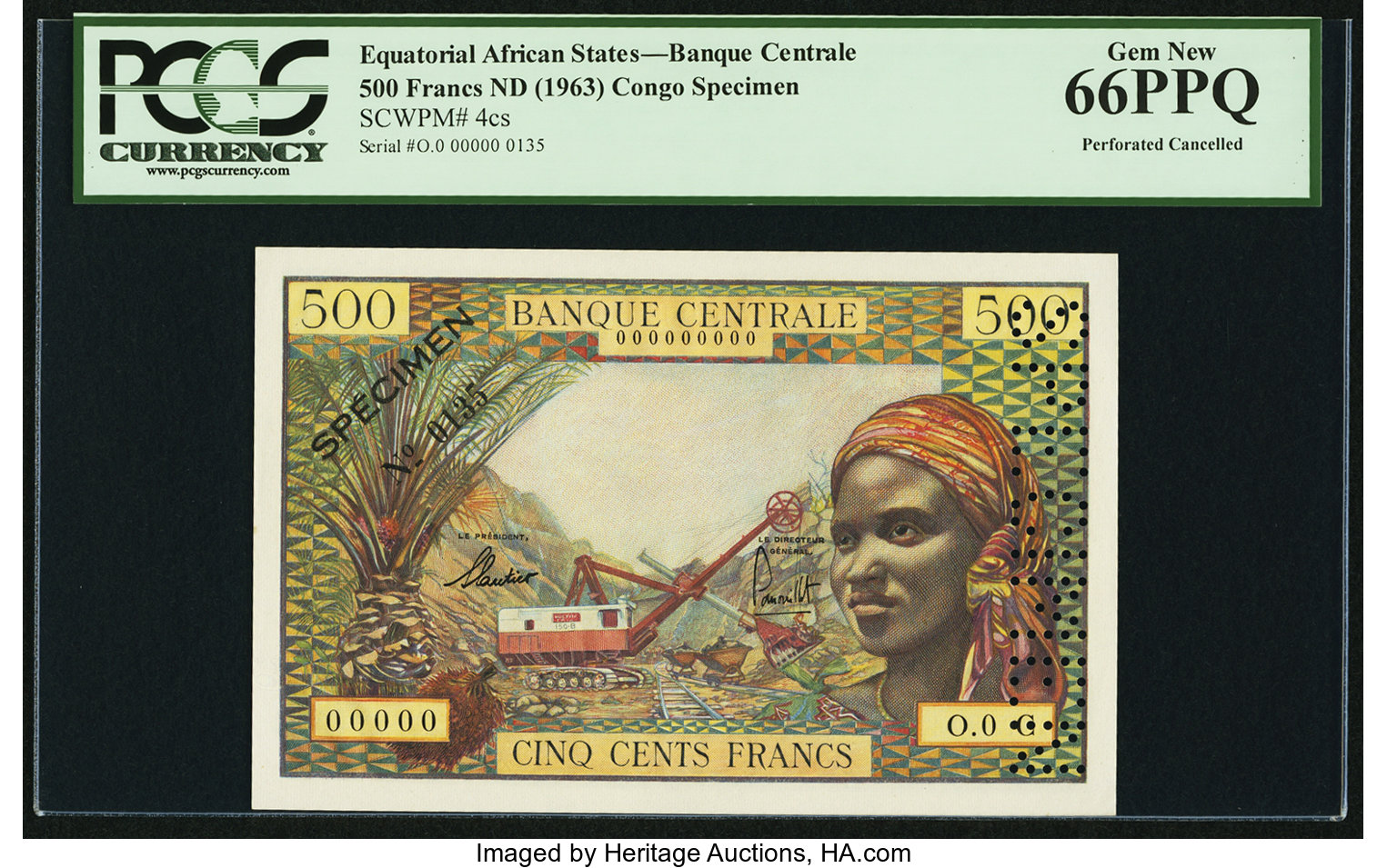 image for: Equatorial African States  500 francs(B202c)