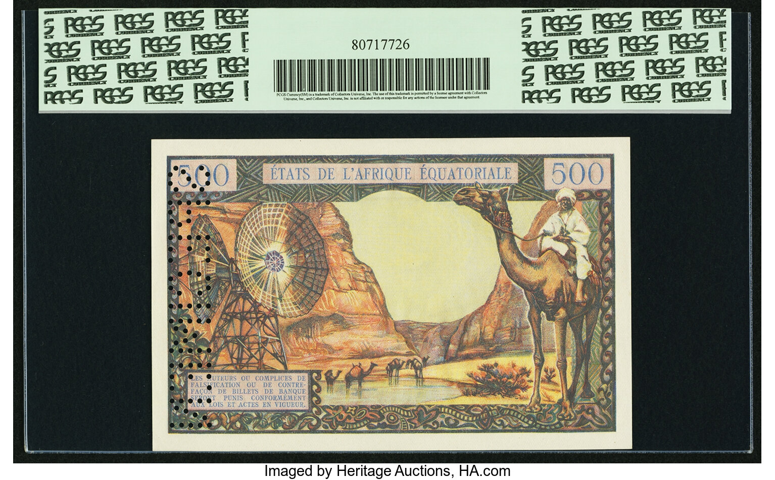image for: Equatorial African States  500 francs(B202d)