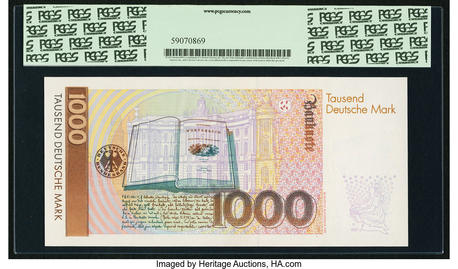 image for: Germany, Federal Republic of  1,000 deutsche mark (B229as)
