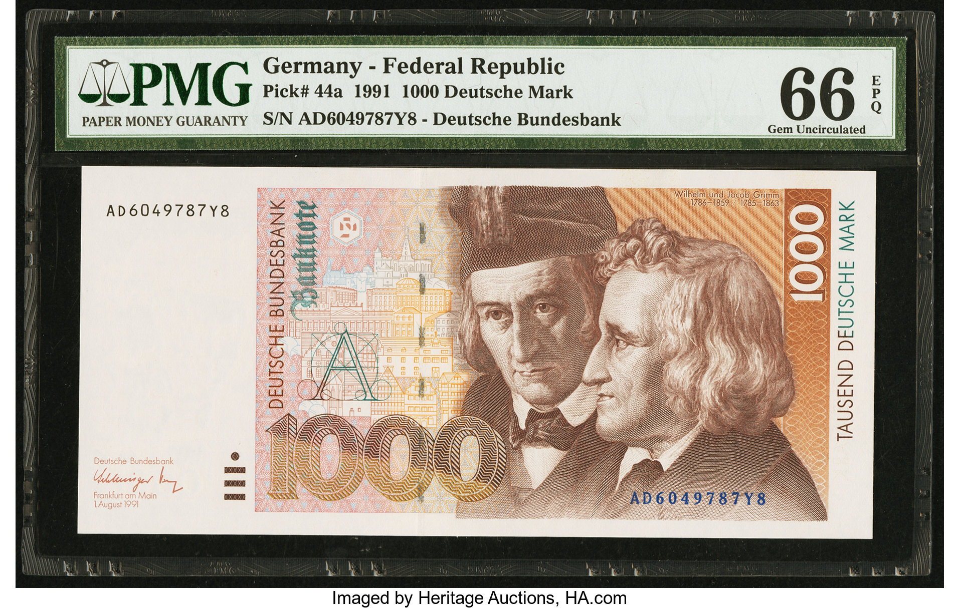 image for: Germany, Federal Republic of  1,000 deutsche mark (B229as)