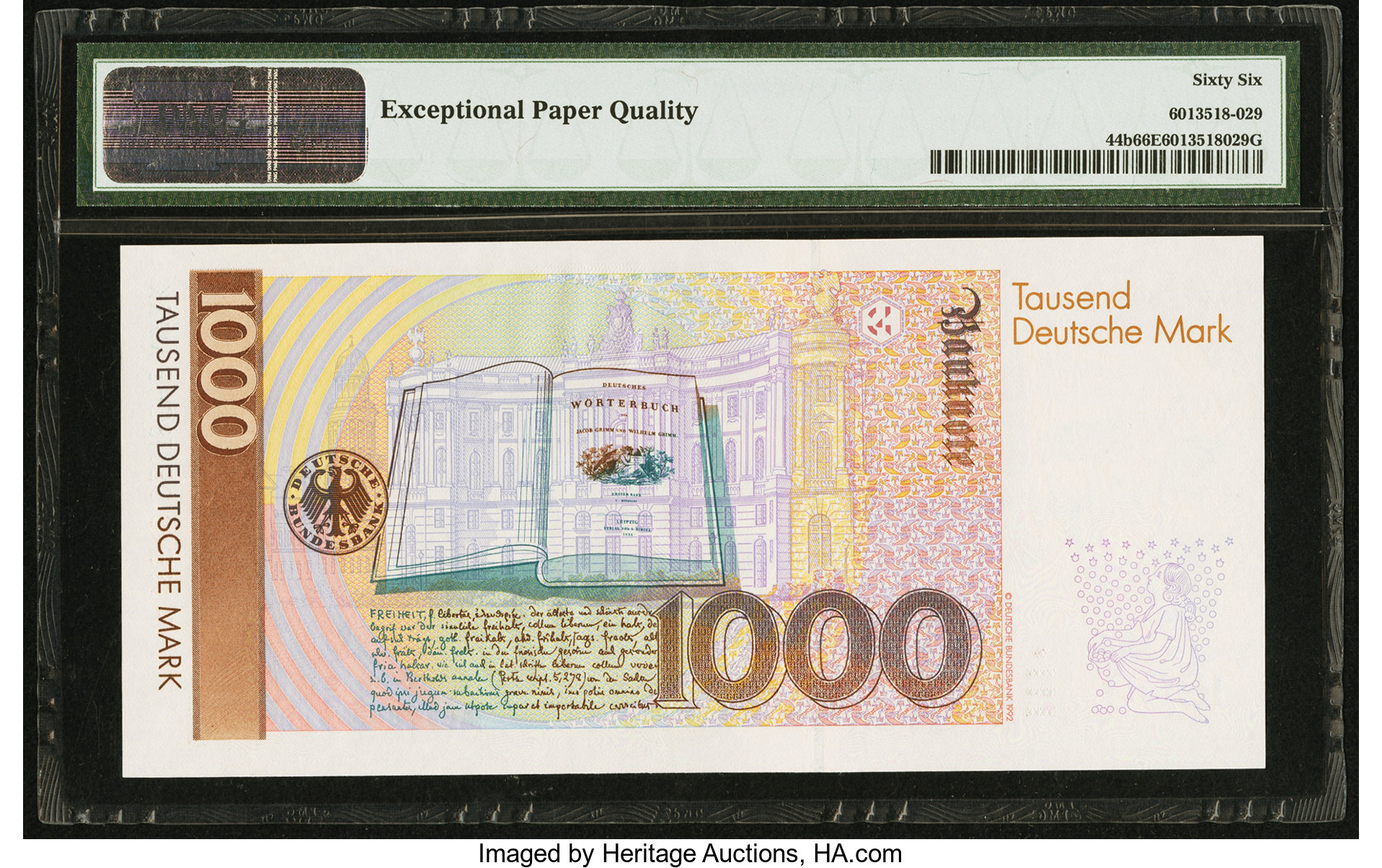 image for: Germany, Federal Republic of  1,000 deutsche mark (B229as)