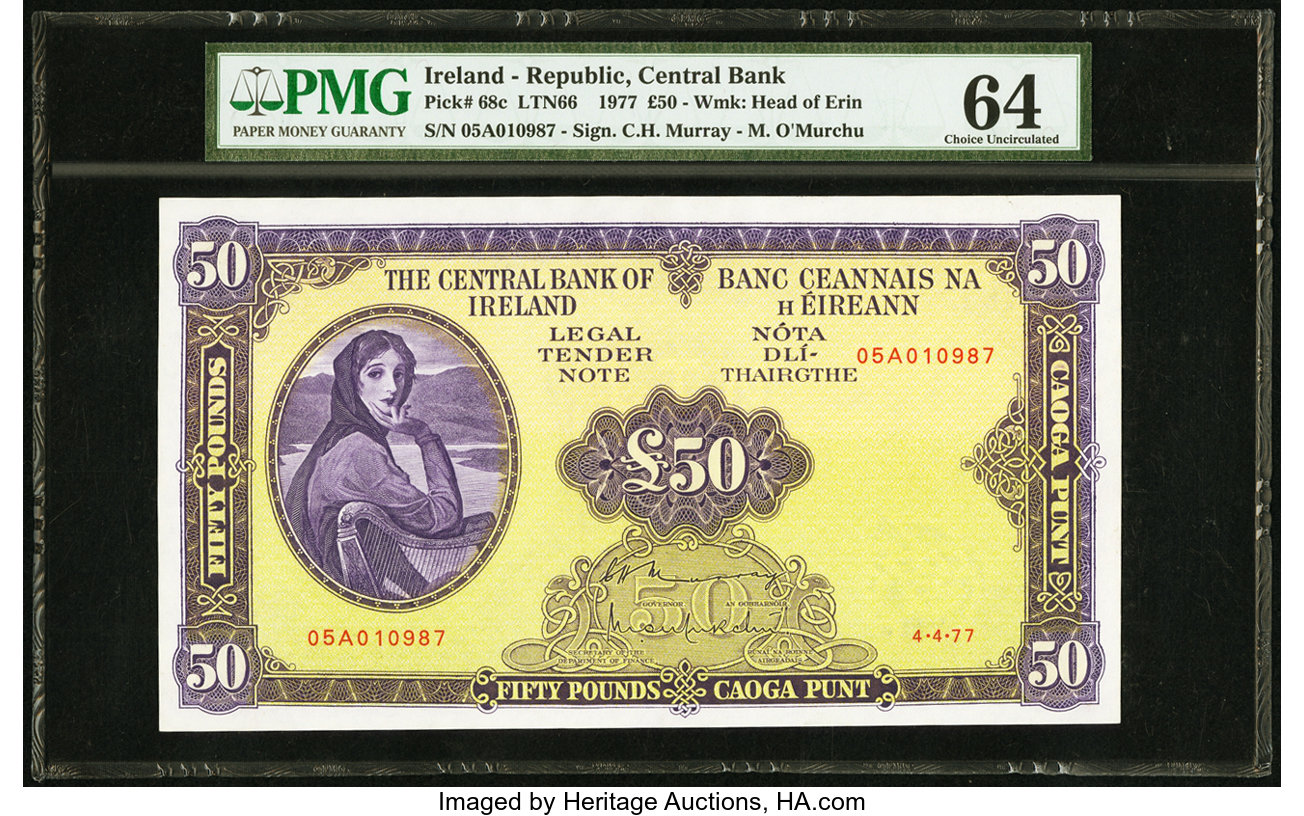 image for: Ireland, Republic of  50 pounds (B213bs1)