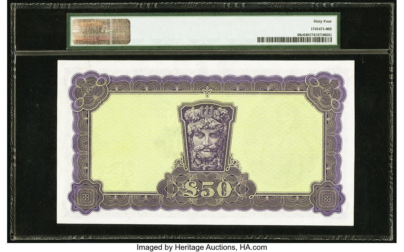 image for: Ireland, Republic of  50 pounds (B213bs1)