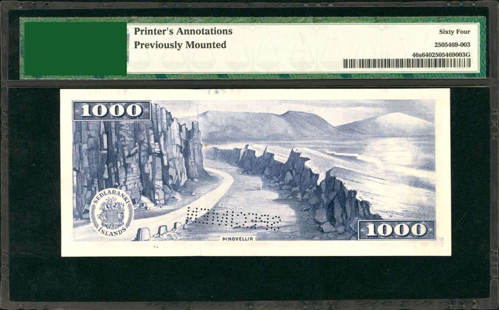 image for: Iceland  1,000 kr?nur (B805as2)