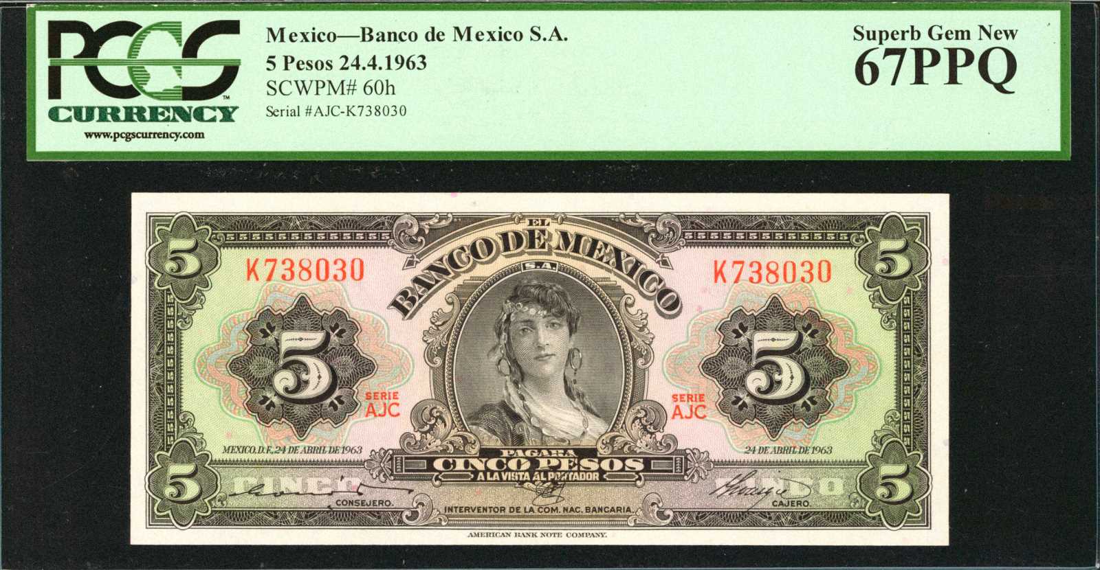 image for: Mexico  5 pesos (B622g)