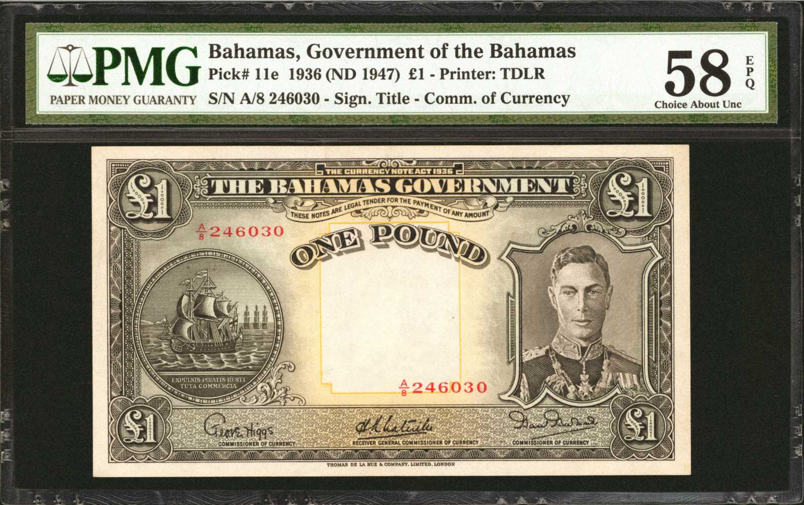 image for: Bahamas  1 pound(B110a)