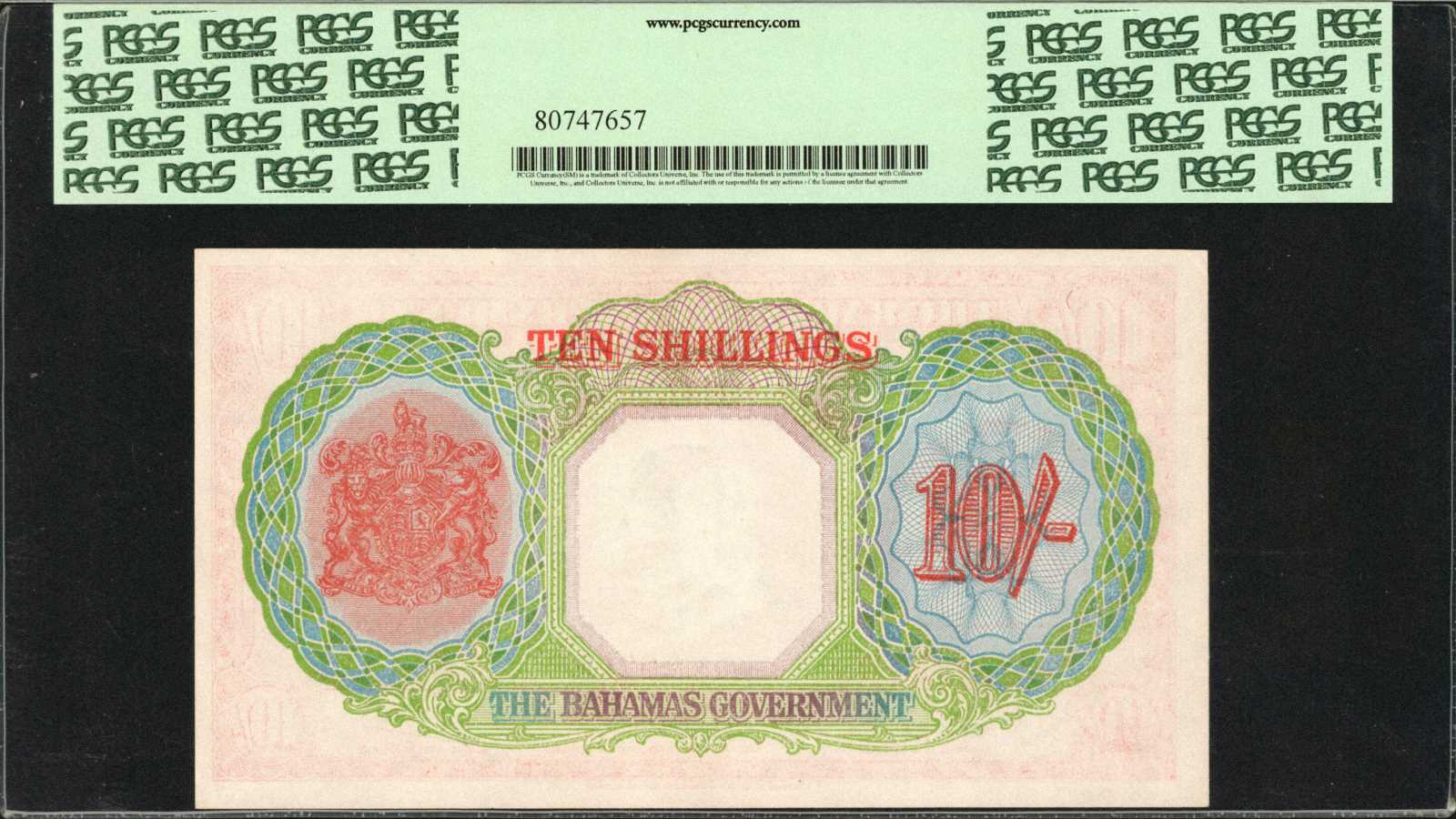 image for: Bahamas  10 shillings(B109c)