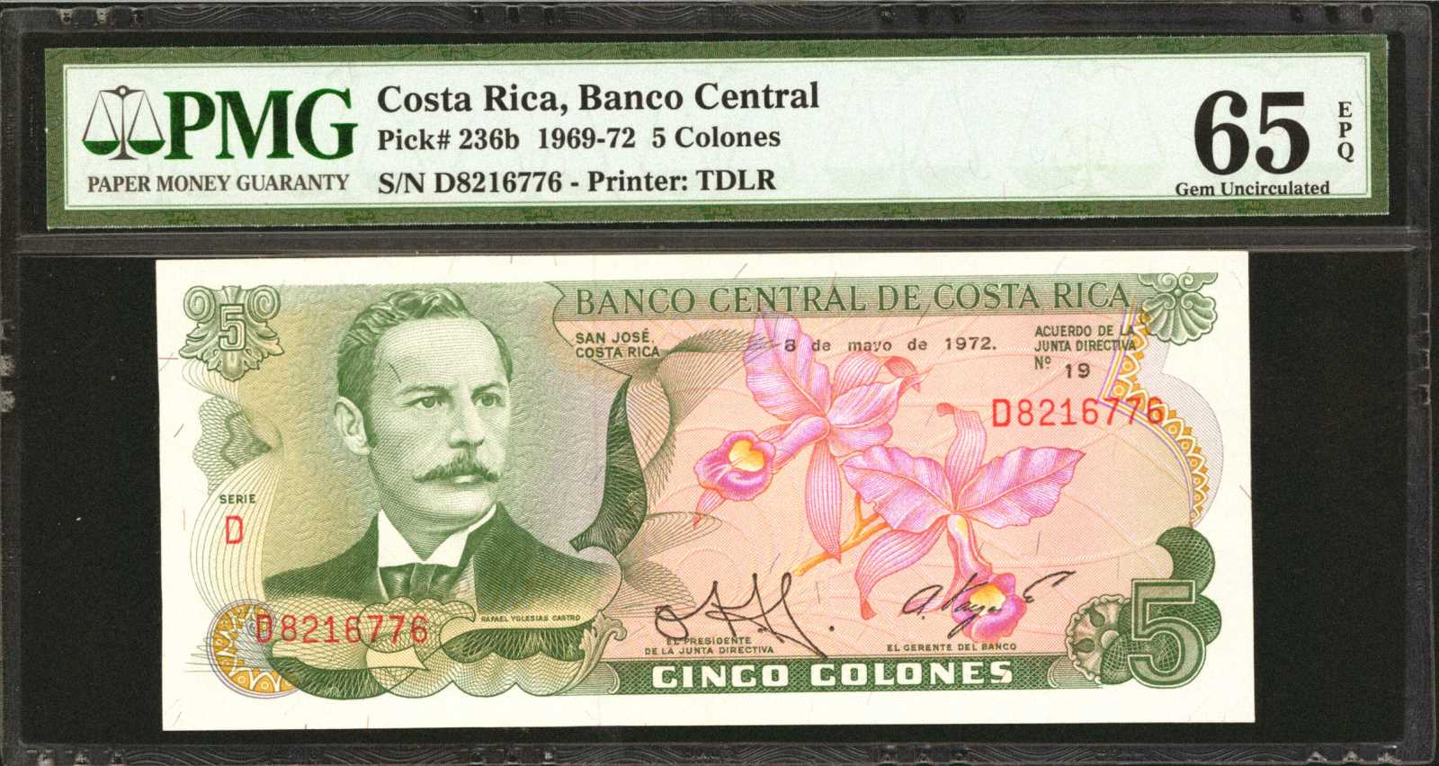 image for: Costa Rica  20 colones(B524f)