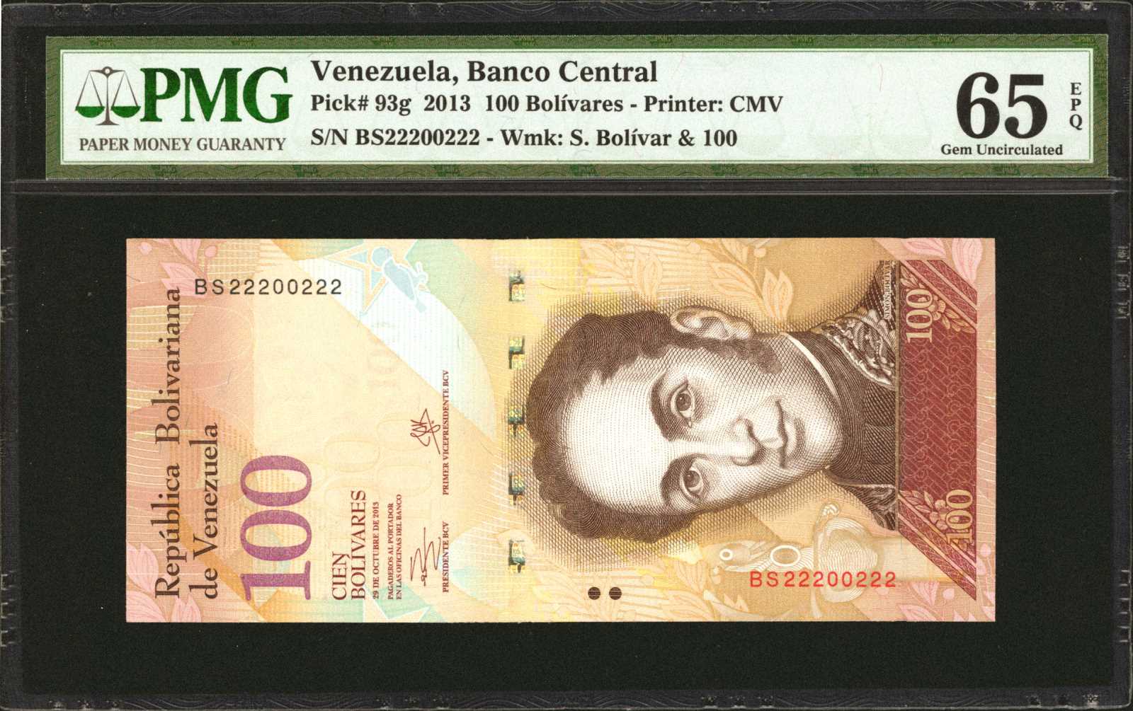 image for: Venezuela  100 bol?vares(B363d)
