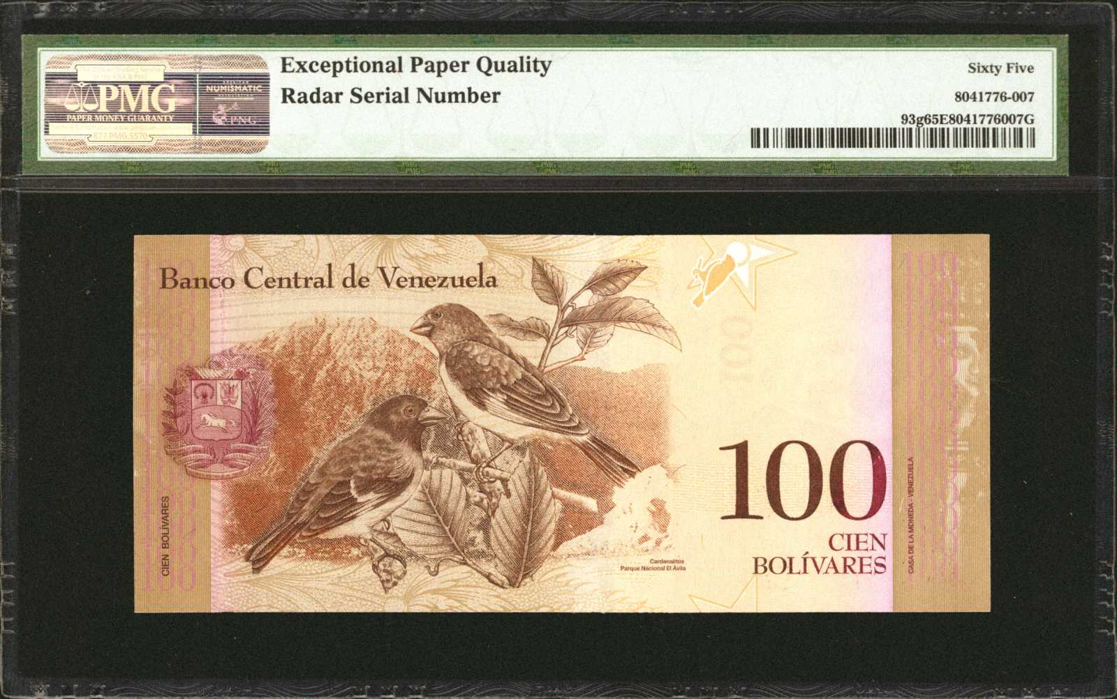 image for: Venezuela  100 bol?vares(B363a)