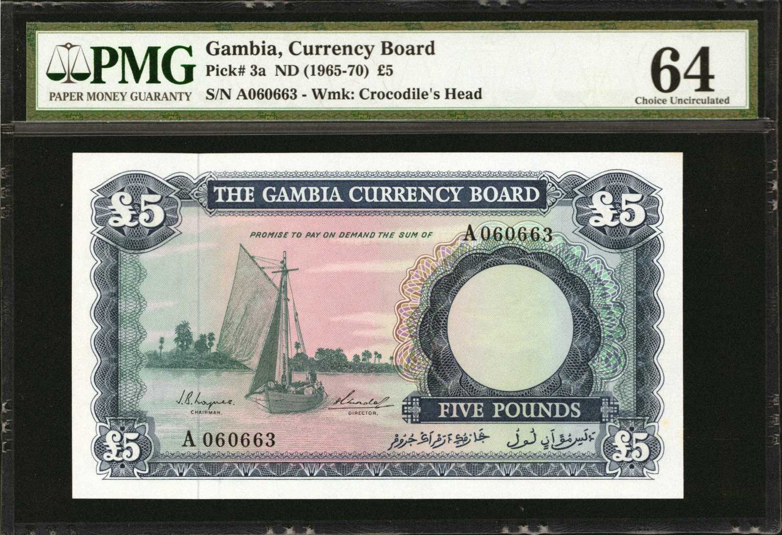 image for: Gambia  5 pounds(B103az)