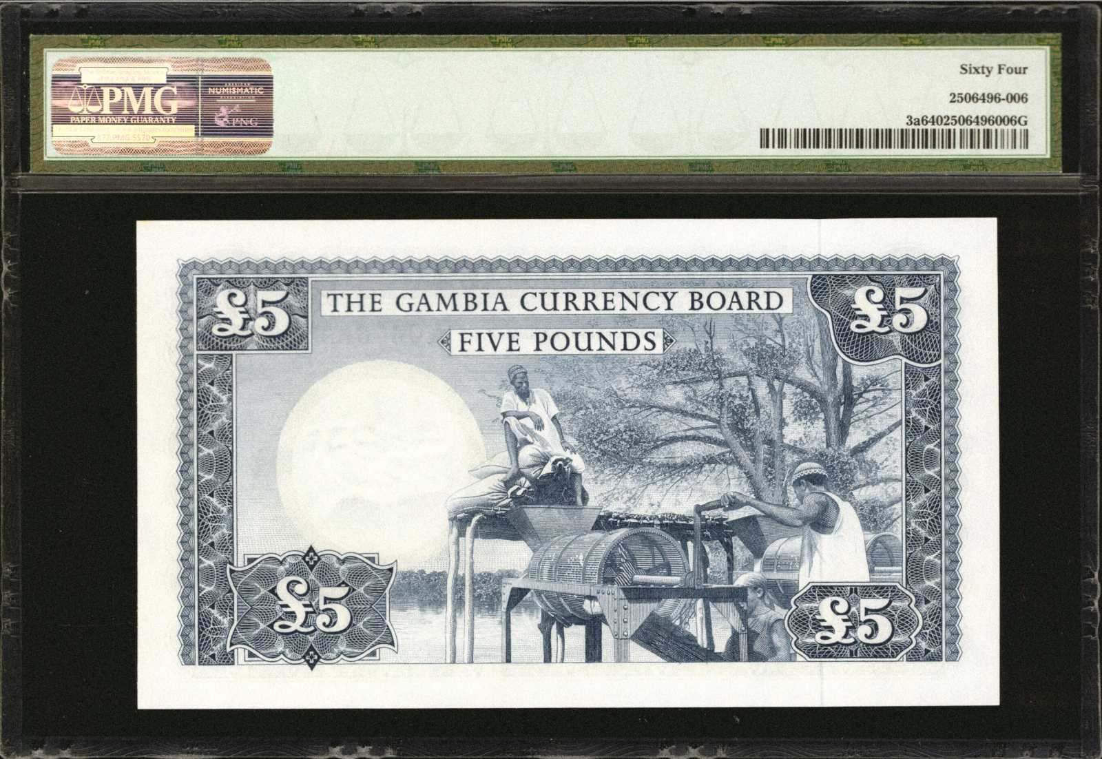 image for: Gambia  5 pounds(B103az)