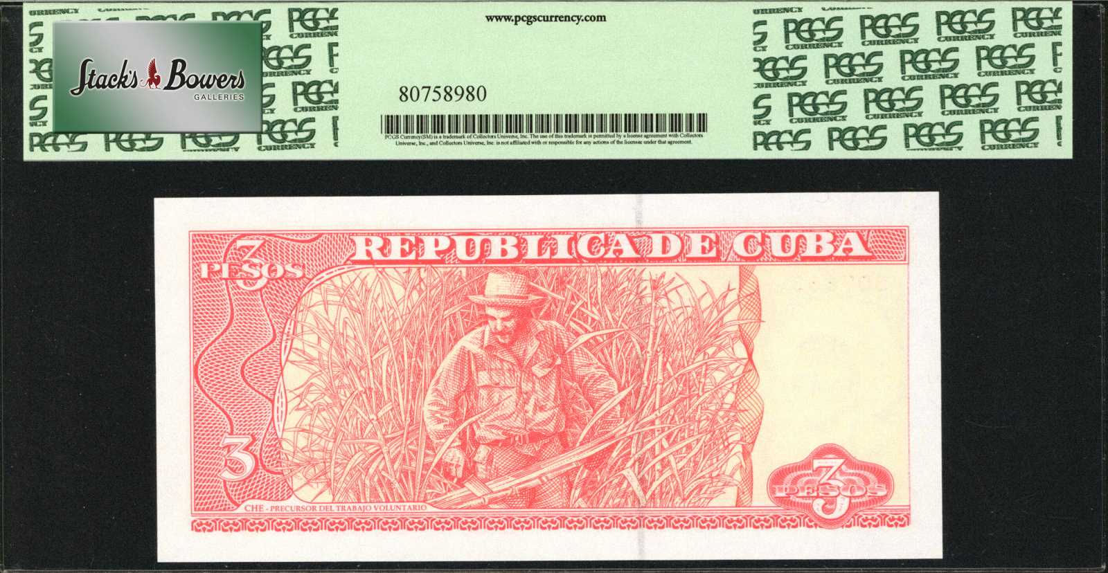 image for: Cuba  3 pesos (B903bz)