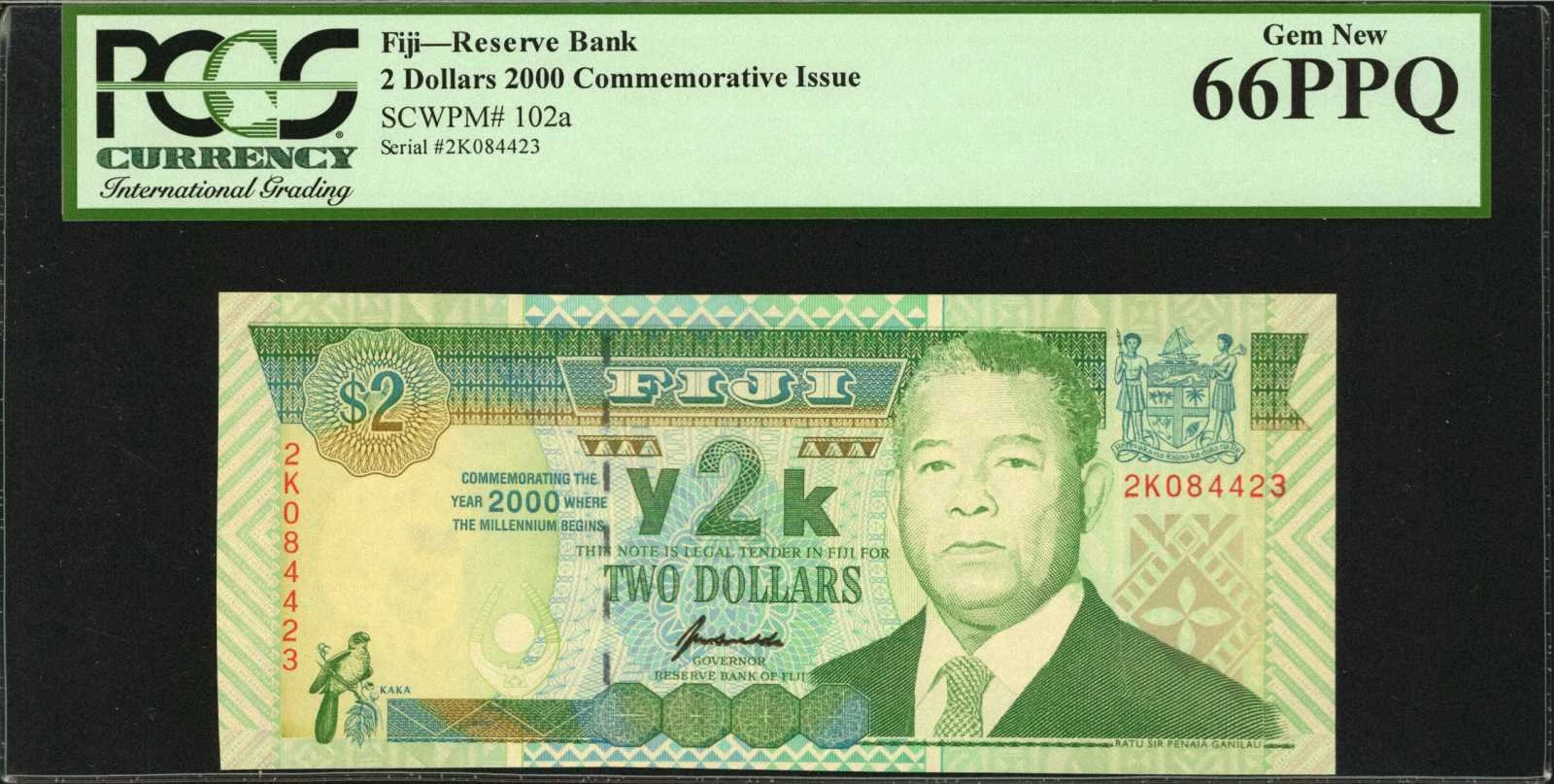 Fiji Reserve Bank of Fiji Currency & Banknote Values By Issue 