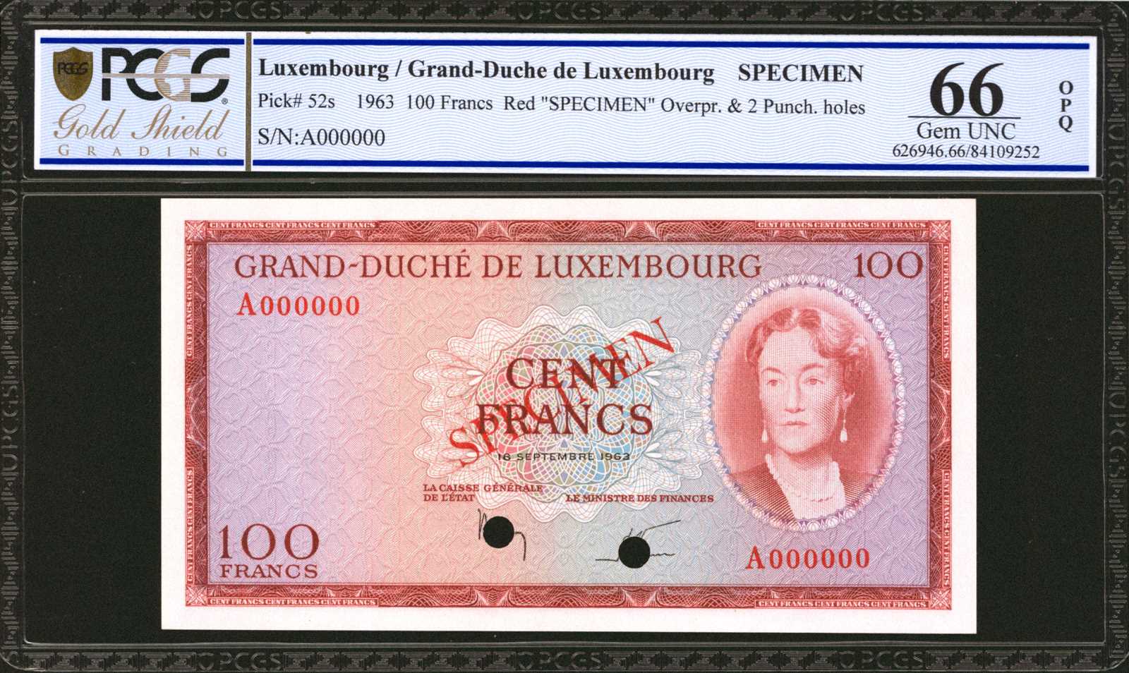image for: Luxembourg  1,000 francs(B337at)