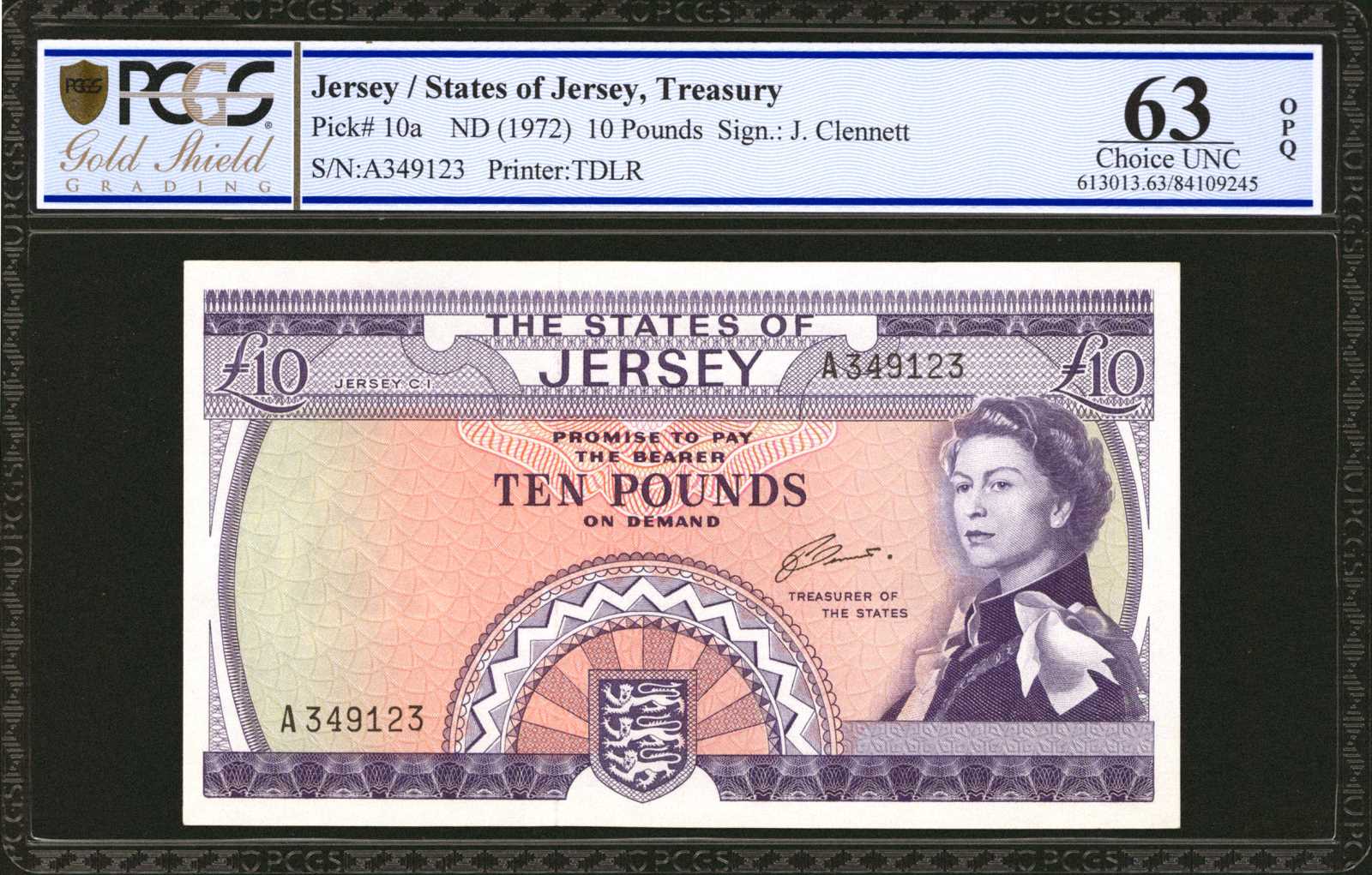 image for: Jersey  10 pounds (B110a)