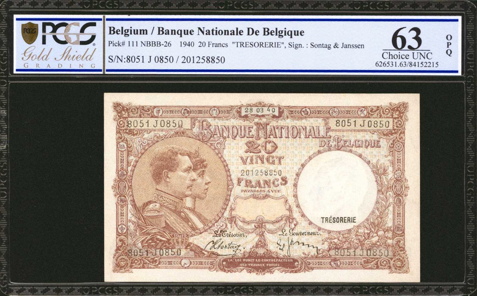 image for: Belgium  50 francs / 10 belgas (B557es3)