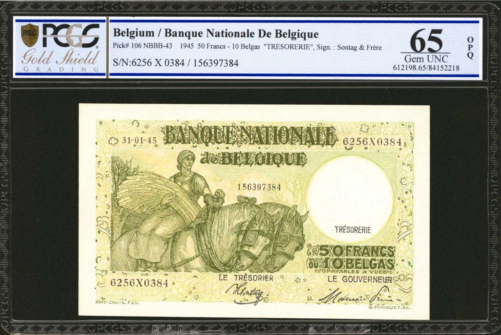 image for: Belgium  50 francs / 10 belgas (B557a)