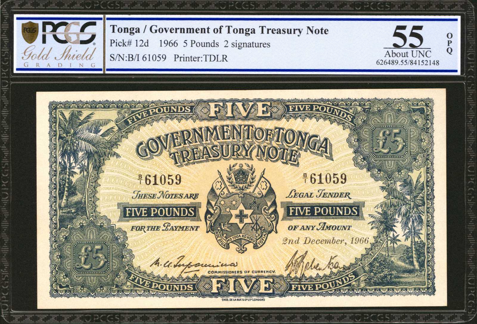 image for: Tonga  5 pounds(B112d)