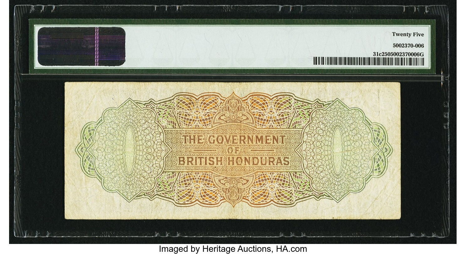 image for: British Honduras  10 dollars (B130as)
