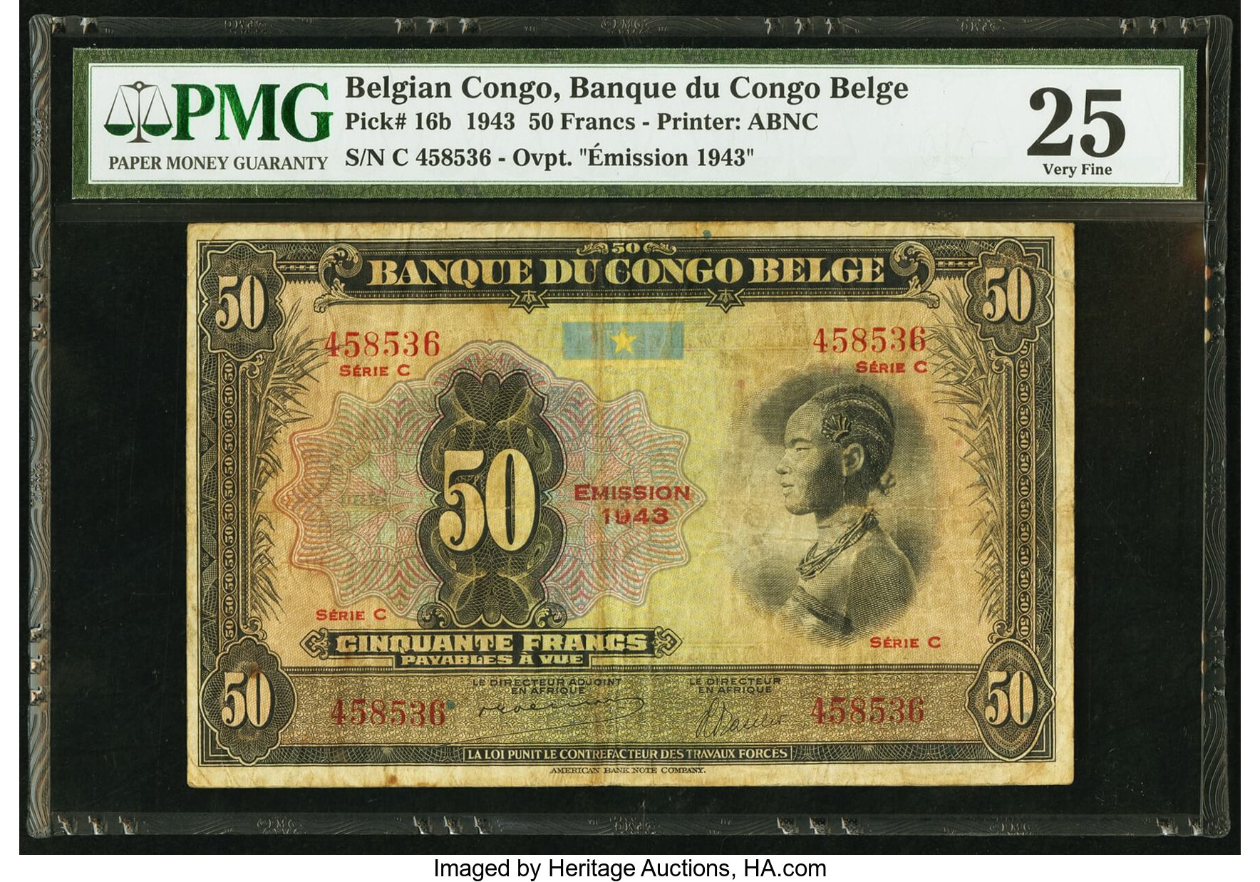 image for: Belgian Congo  50 francs(B218es)