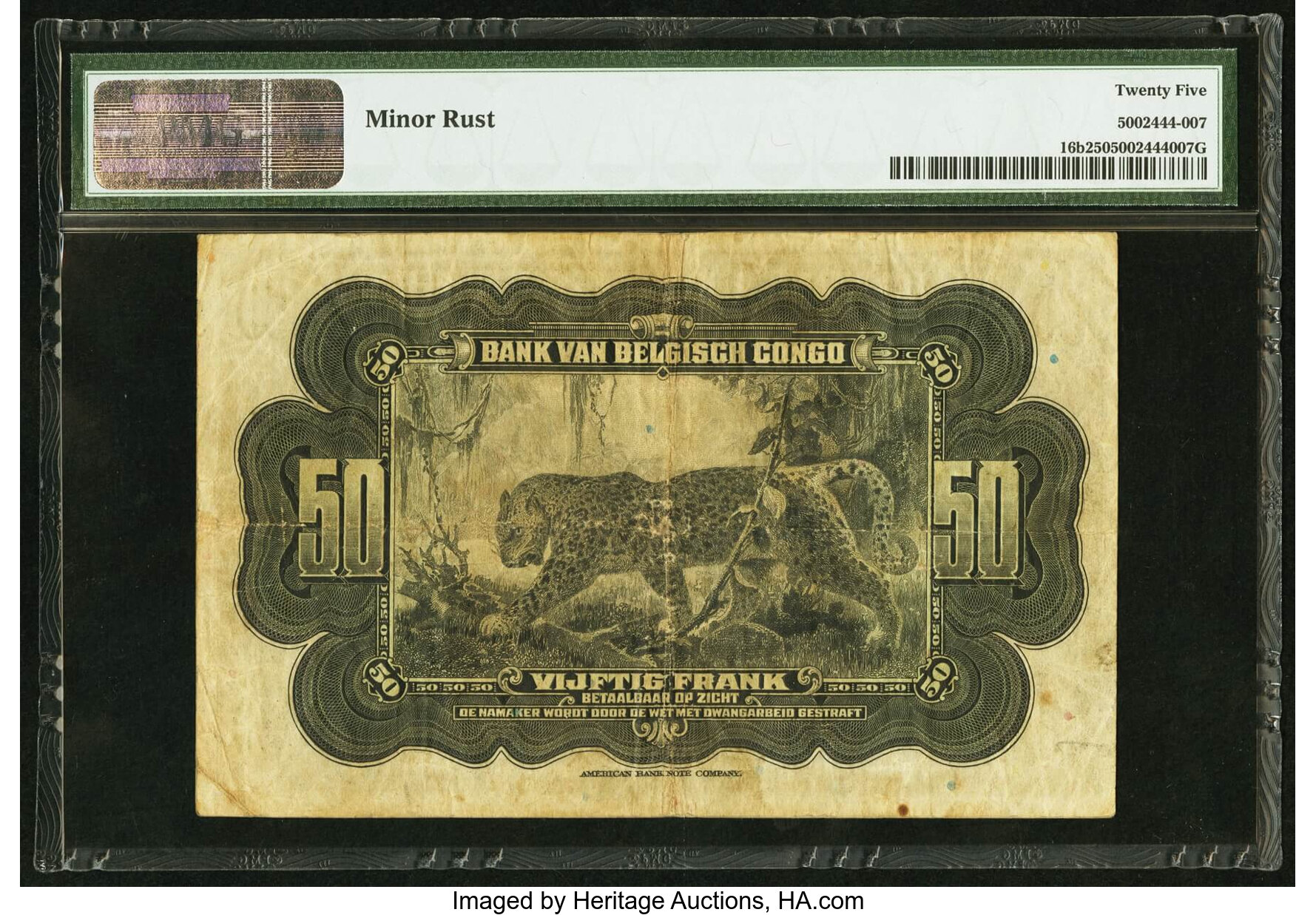 image for: Belgian Congo  50 francs(B218j)