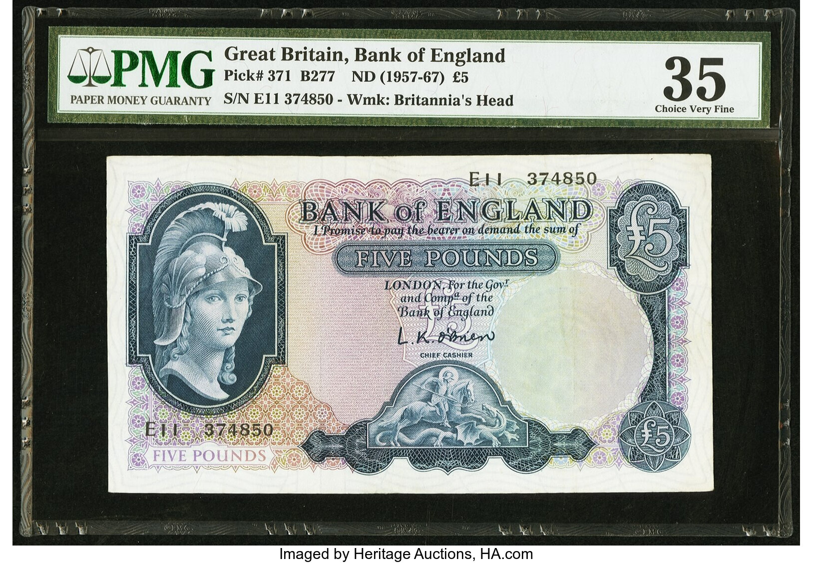 image for: United Kingdom  5 pounds (B178as)