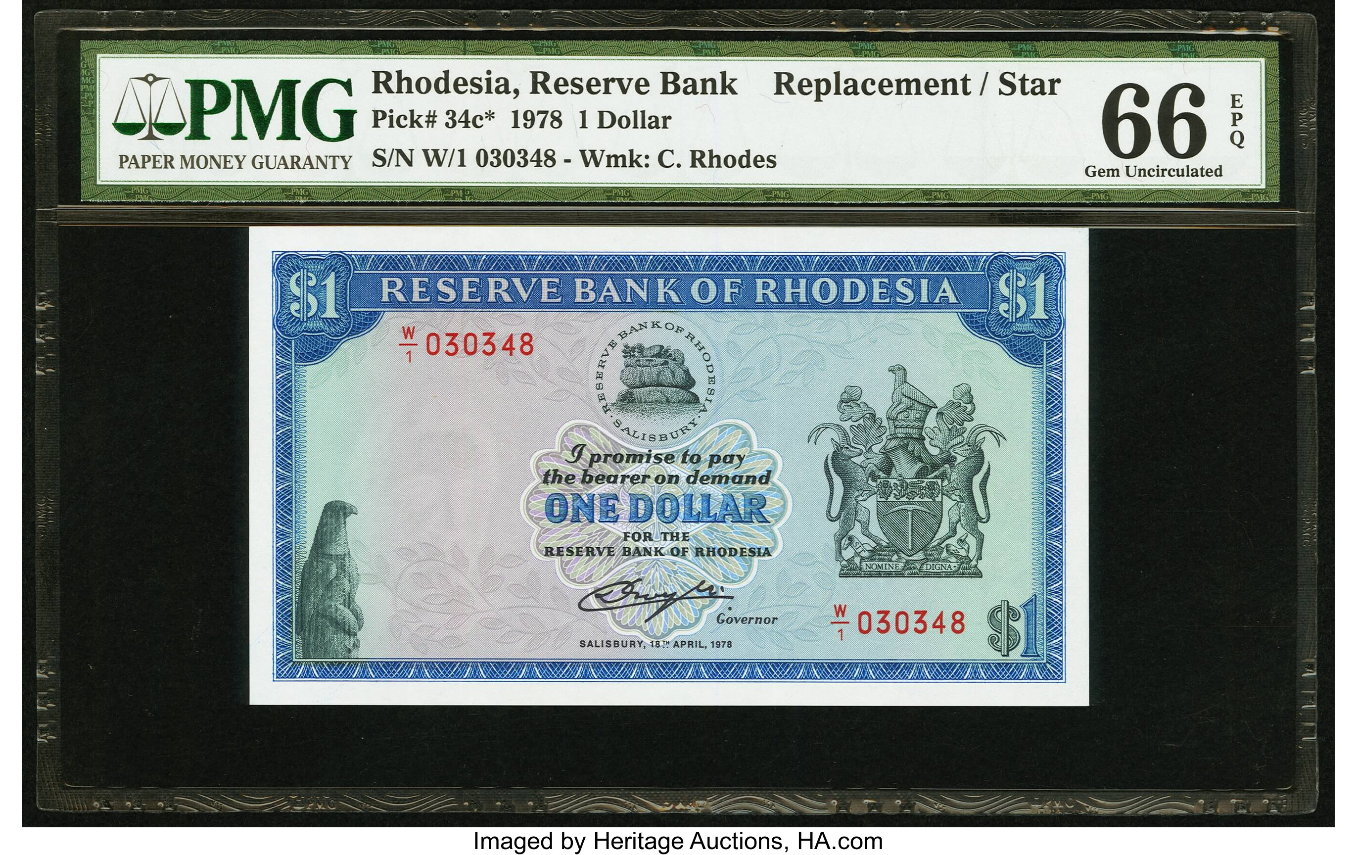 image for: Rhodesia  1 dollar(B107n)