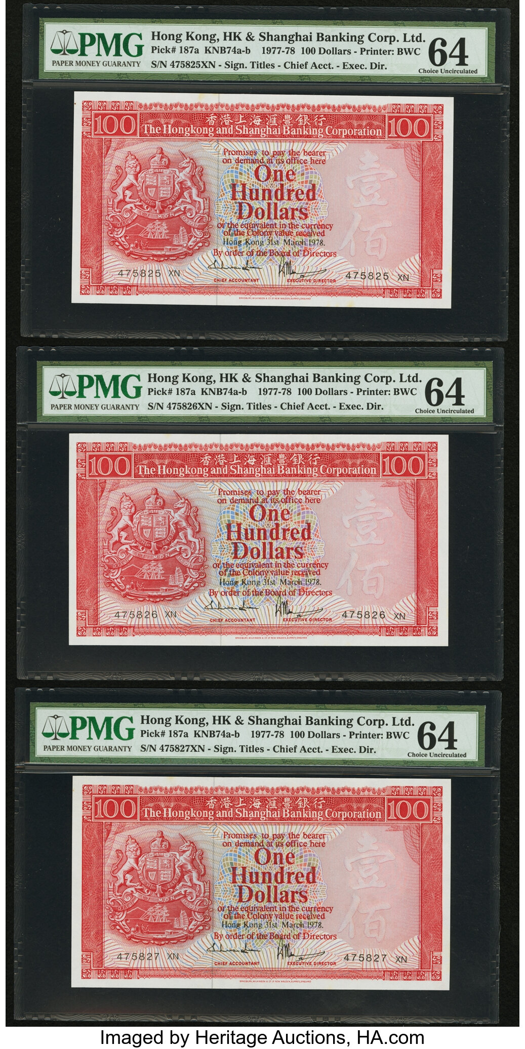 image for: Hong Kong  100 dollars (B668s1)
