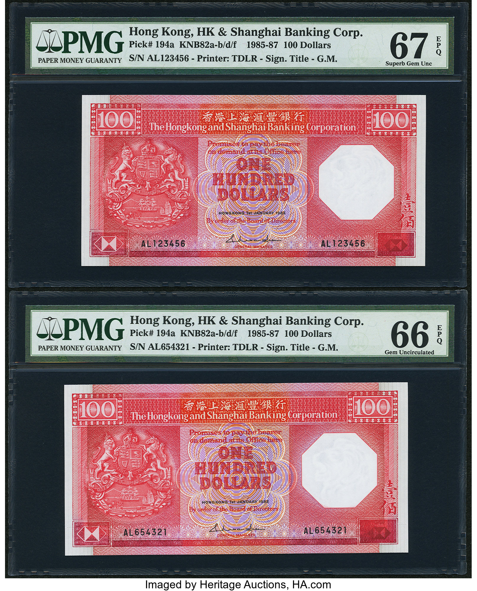 image for: Hong Kong  100 dollars (B676as)