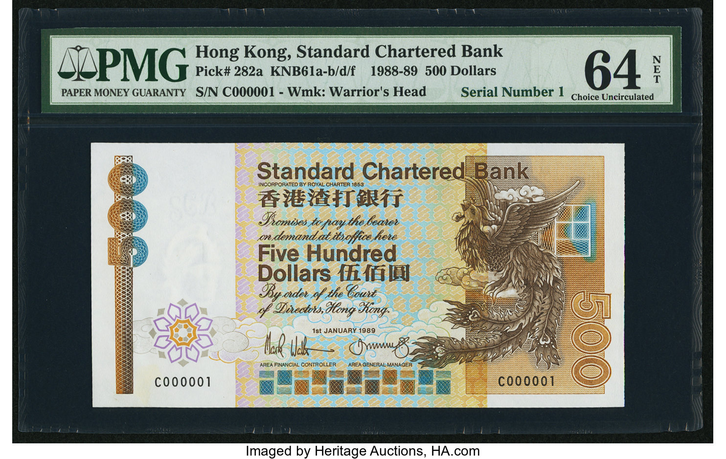 image for: Hong Kong  500 dollars (B405d)